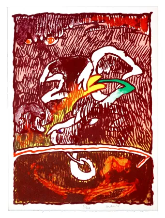 Lithografie Alechinsky - Objets Volants