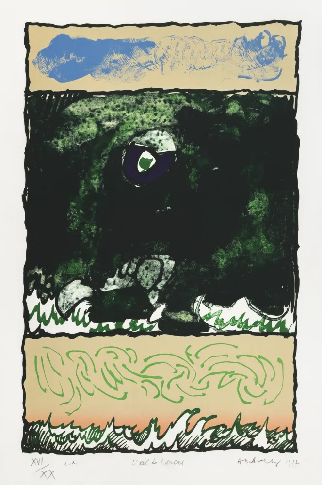 Lithografie Alechinsky - Oeil de l'encre (L')