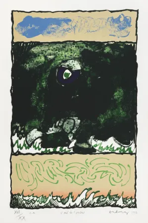 Lithografie Alechinsky - Oeil de l'encre (L')