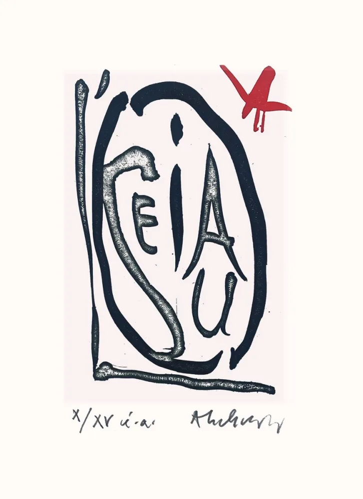 Geïllustreerd Boek Alechinsky - Oiseau ailé des lacs