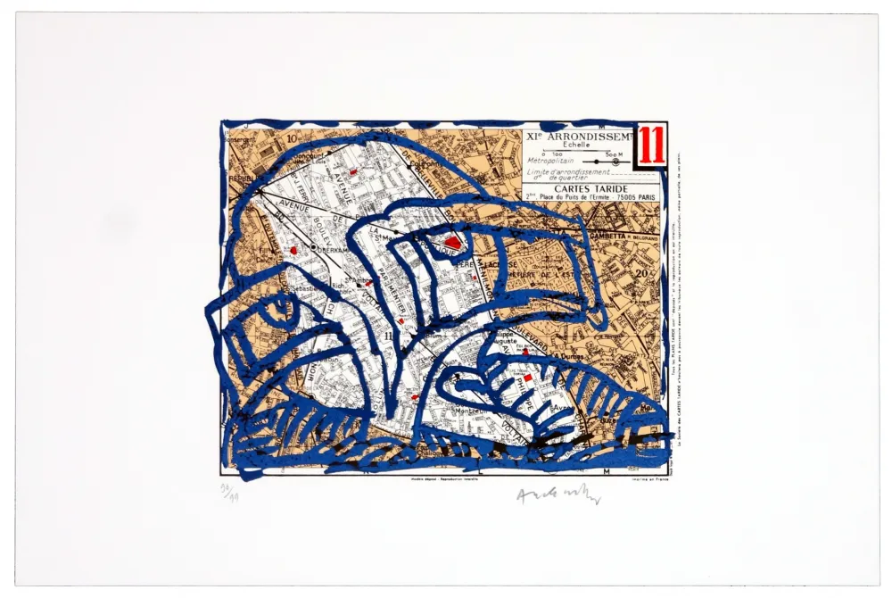 Lithografie Alechinsky - Onzième arrondissement (Paris)