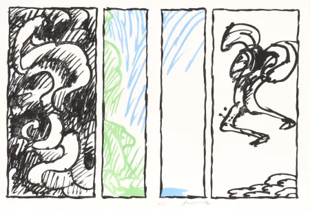 Lithografie Alechinsky - Pages de Vacillations 02