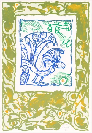 Lithografie Alechinsky - Paon différencié