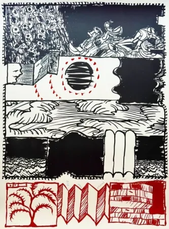 Lithografie Alechinsky - Paysage déplié