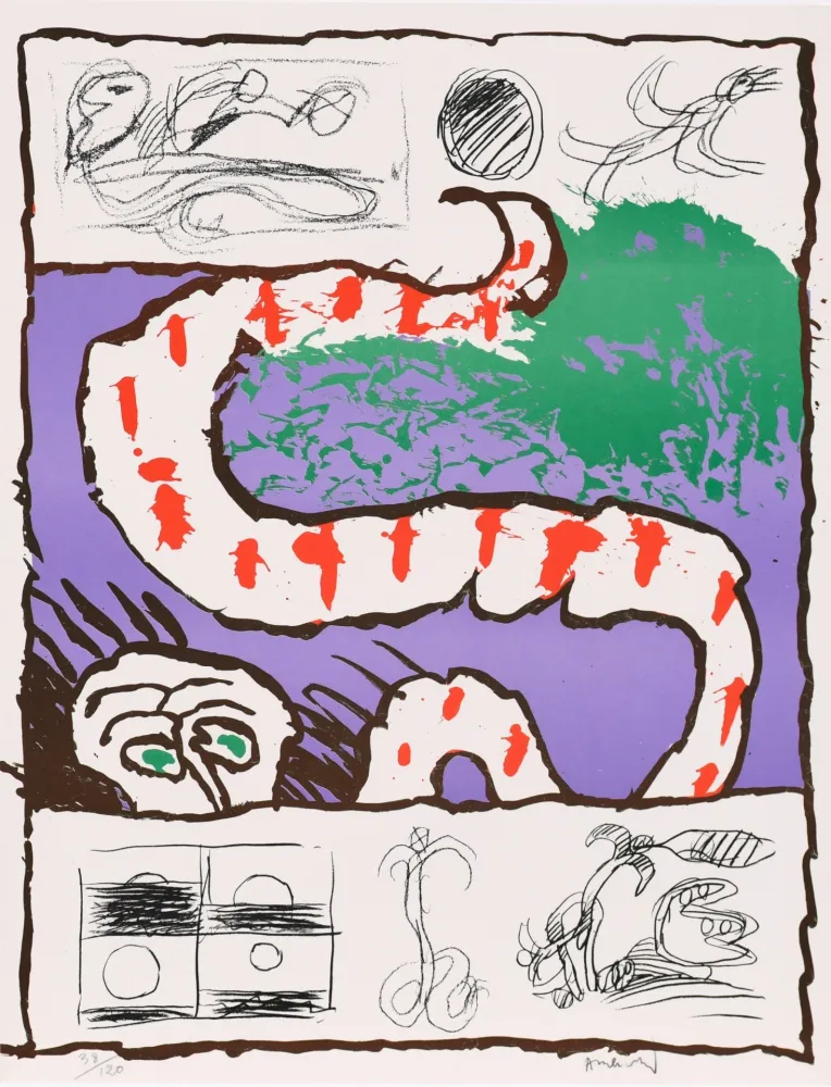 Lithografie Alechinsky - Peau Neuve