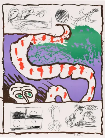 Lithografie Alechinsky - Peau Neuve