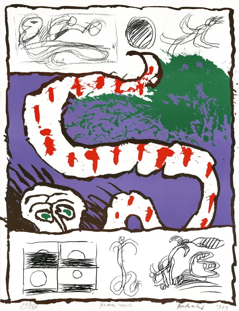 Lithografie Alechinsky - Peau neuve