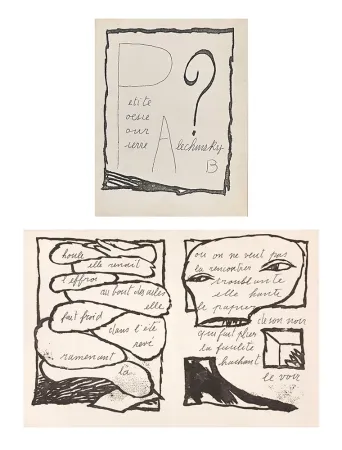 Geïllustreerd Boek Alechinsky - Petite poésie pour Pierre Alechinsky