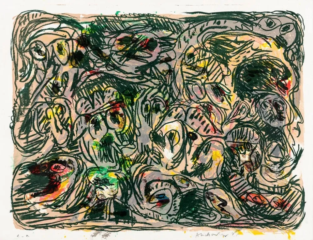 Lithografie Alechinsky - Plan d'ensemble