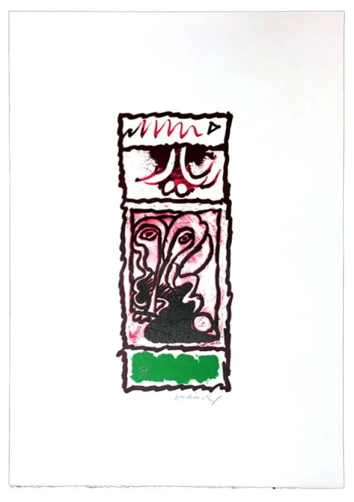 Linosnede Alechinsky - Planche X