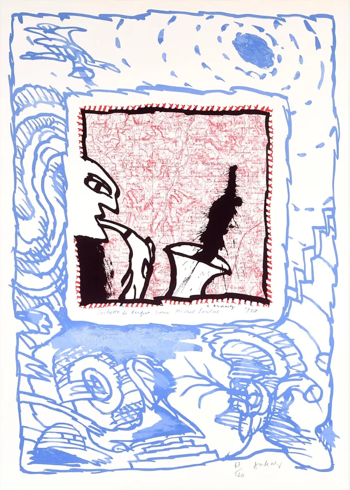 Lithografie Alechinsky - Pochette de disque