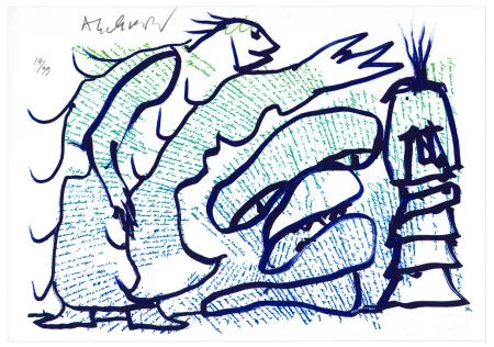 Lithografie Alechinsky - Pointes et Feutres (3)