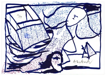 Lithografie Alechinsky - Pointes et Feutres (4)