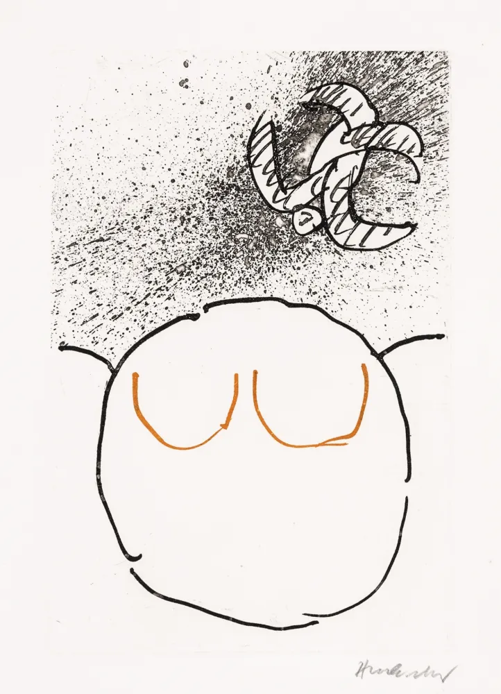 Ets En Aquatint Alechinsky - Pointes Planche X bis