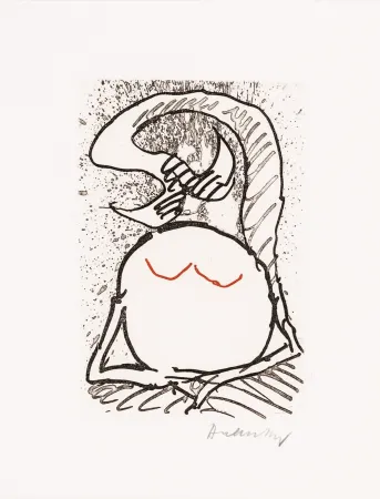 Ets En Aquatint Alechinsky - Pointes Planche XIII bis