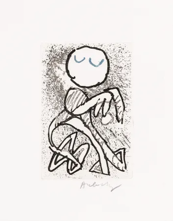 Ets En Aquatint Alechinsky - Pointes Planche XIV bis