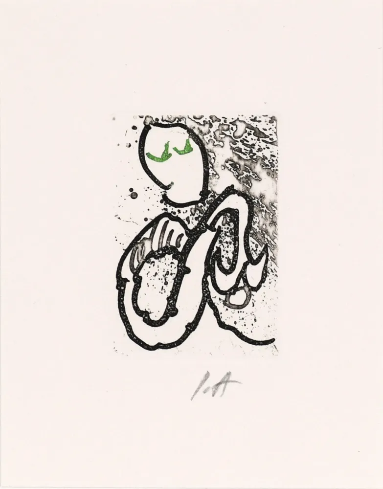 Ets En Aquatint Alechinsky - Pointes Planche XVI bis