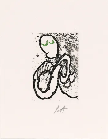 Ets En Aquatint Alechinsky - Pointes Planche XVI bis