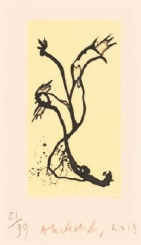 Ets Alechinsky - Portrait aux 3 crayons