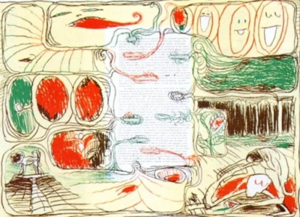 Lithografie Alechinsky - Pour Claude Simon