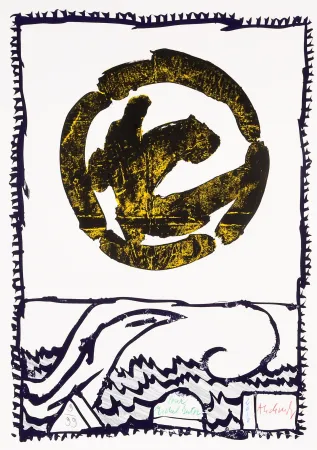 Lithografie Alechinsky - Pour Michel Butor