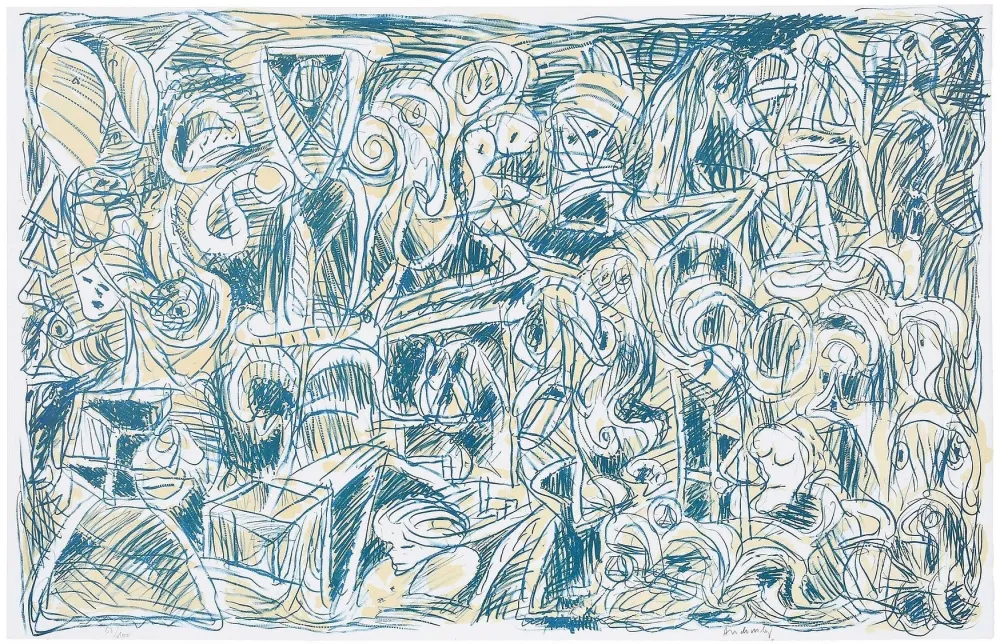 Lithografie Alechinsky - Probleme demographique