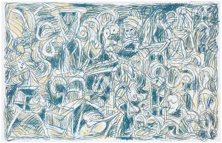 Lithografie Alechinsky - Probleme demographique