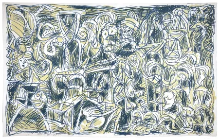 Lithografie Alechinsky - Problème démographique