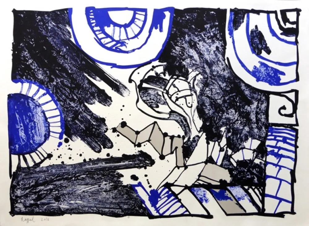 Lithografie Alechinsky - Rappel 