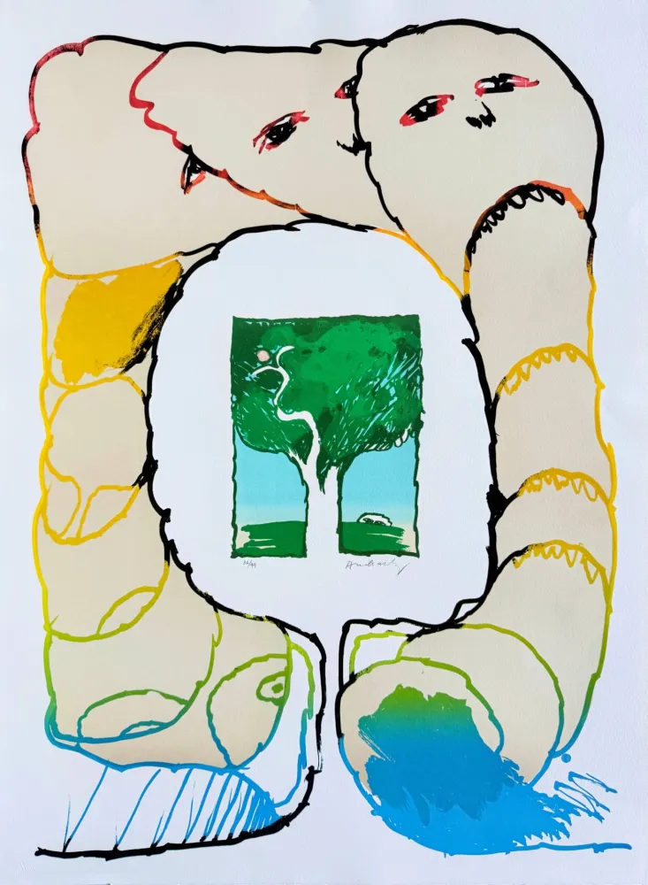 Lithografie Alechinsky - Retour aux sources