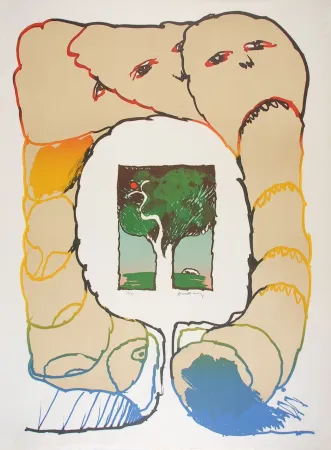 Lithografie Alechinsky - Retour aux sources