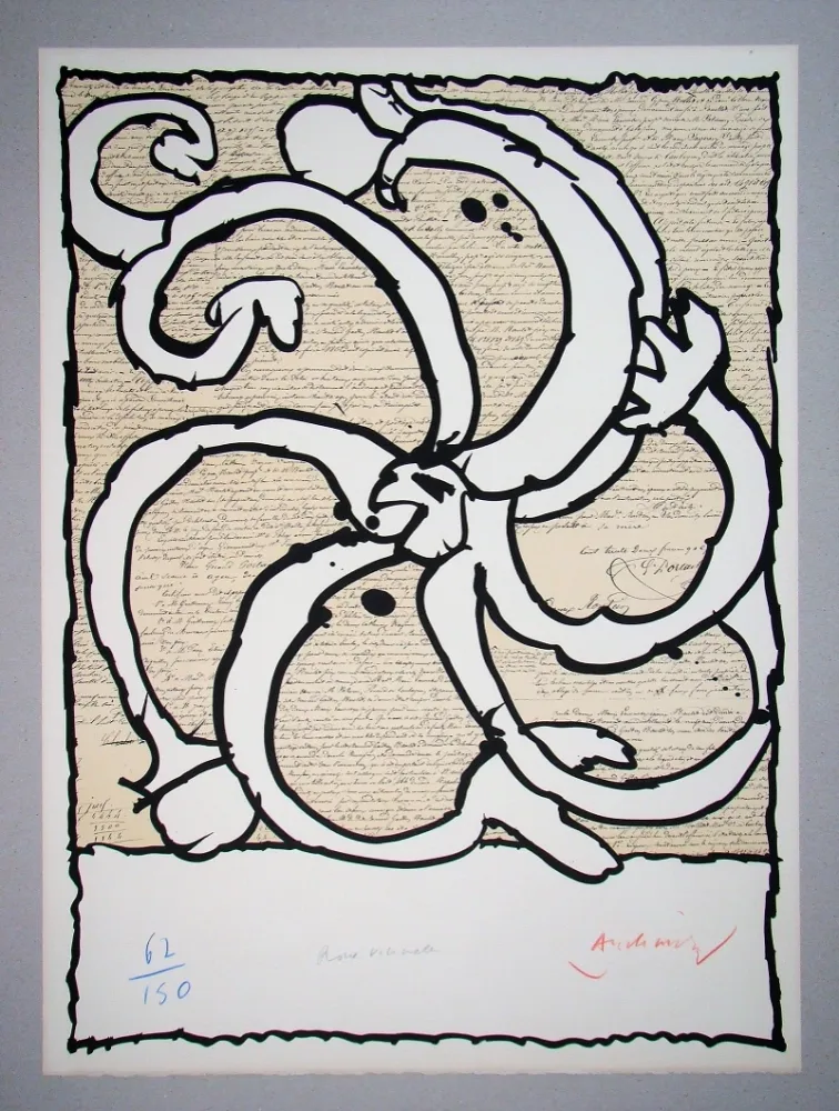 Lithografie Alechinsky - Roue vicinale