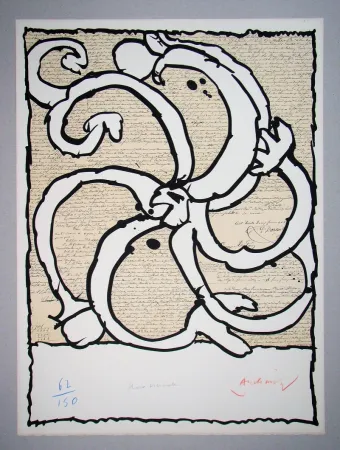 Lithografie Alechinsky - Roue vicinale