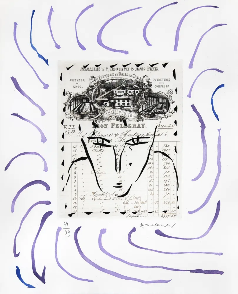 Gravure Alechinsky - Rue Croix-des Petits-Champs