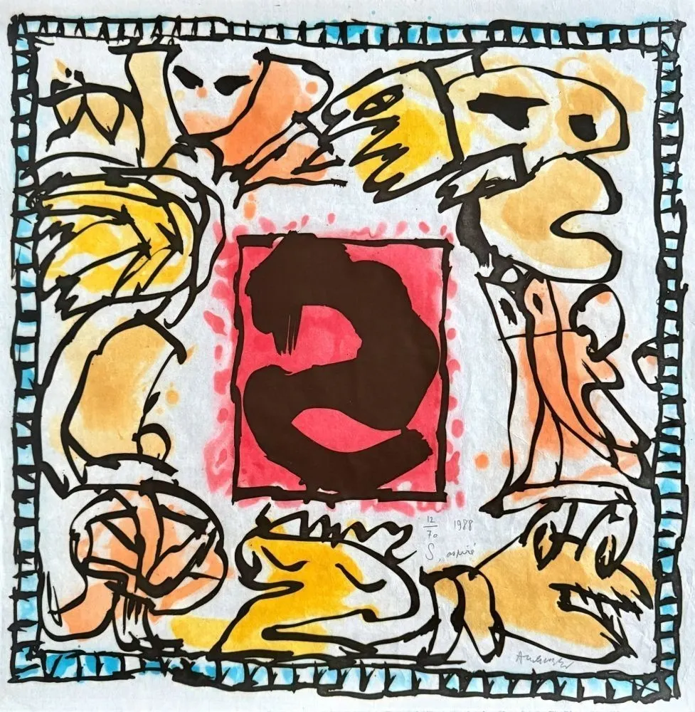 Aquatint Alechinsky - S aspiré