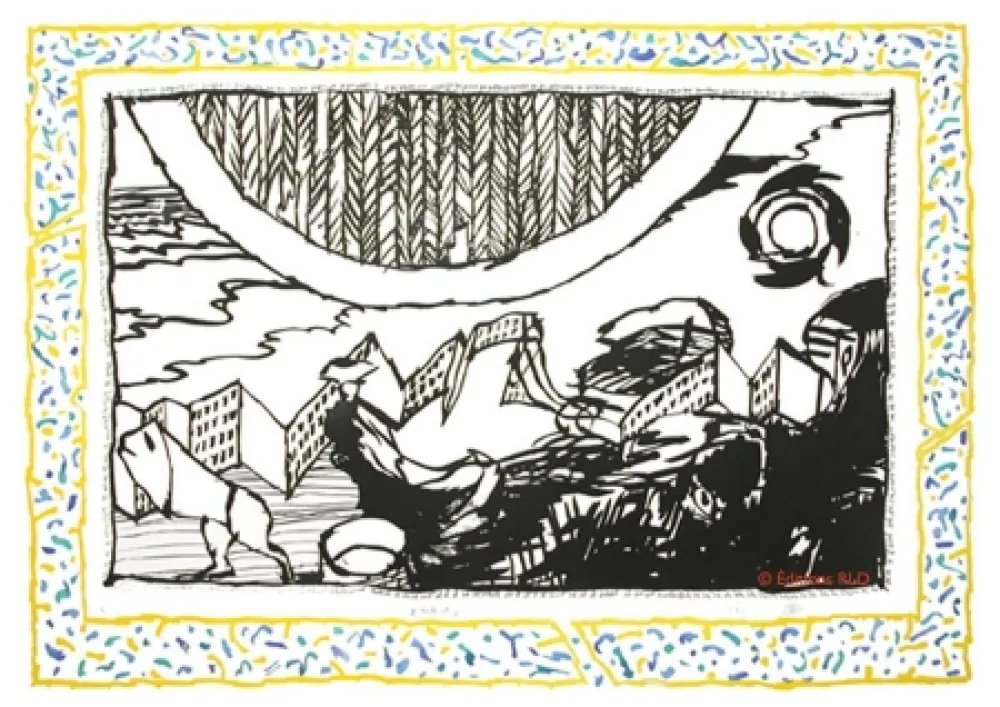 Ets En Aquatint Alechinsky - Sans l'écorce D