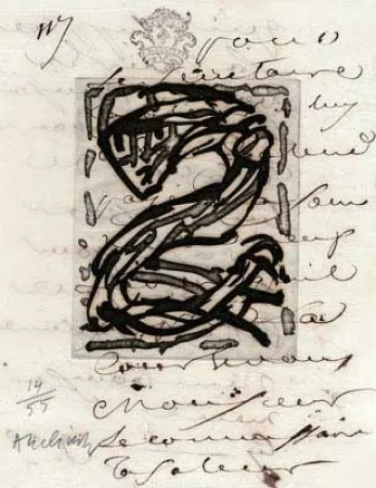 Gravure Alechinsky - Sans Nouvelles