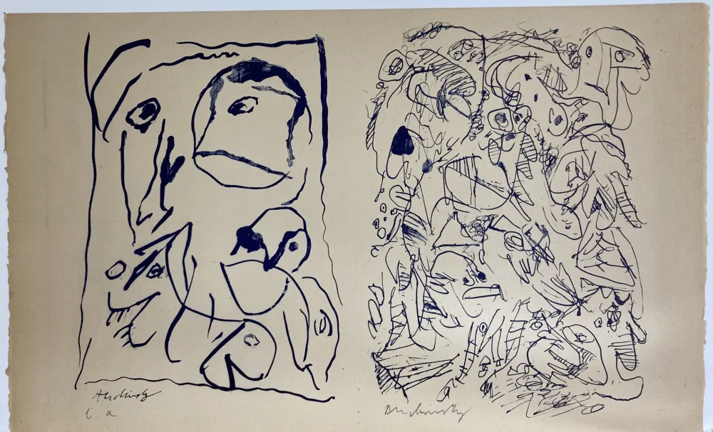 Lithografie Alechinsky - Sans titre. 