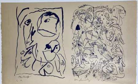 Lithografie Alechinsky - Sans titre. 