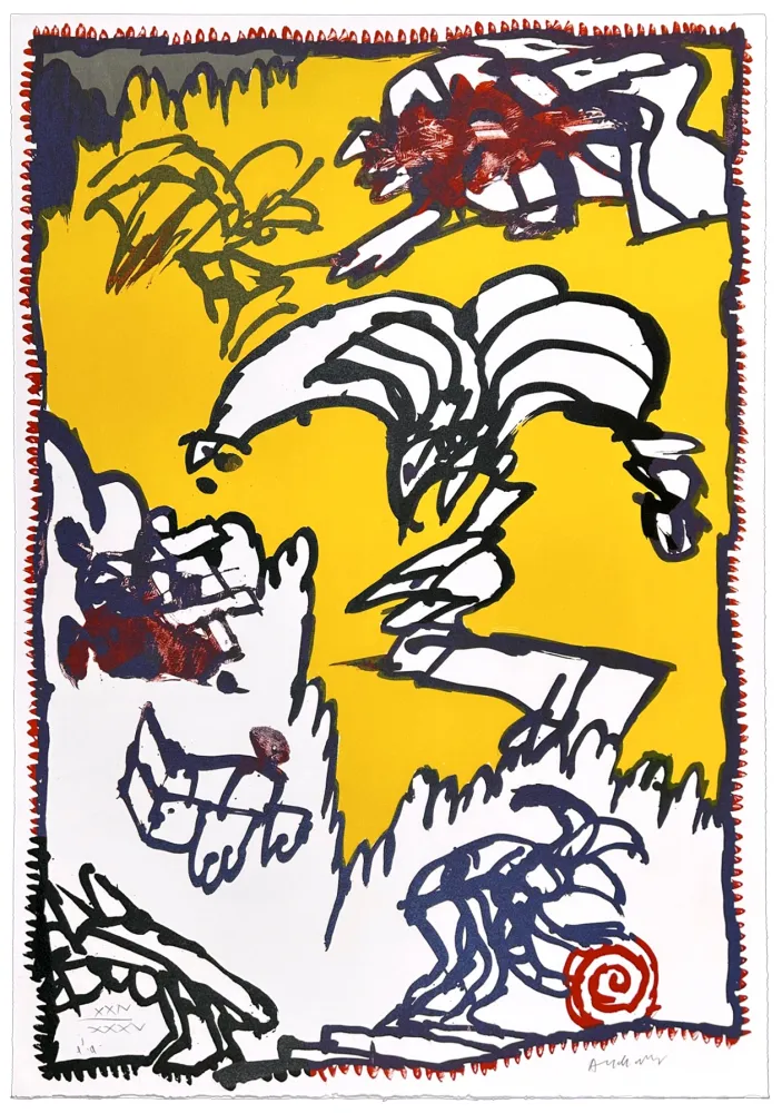 Lithografie Alechinsky - Sans Titre