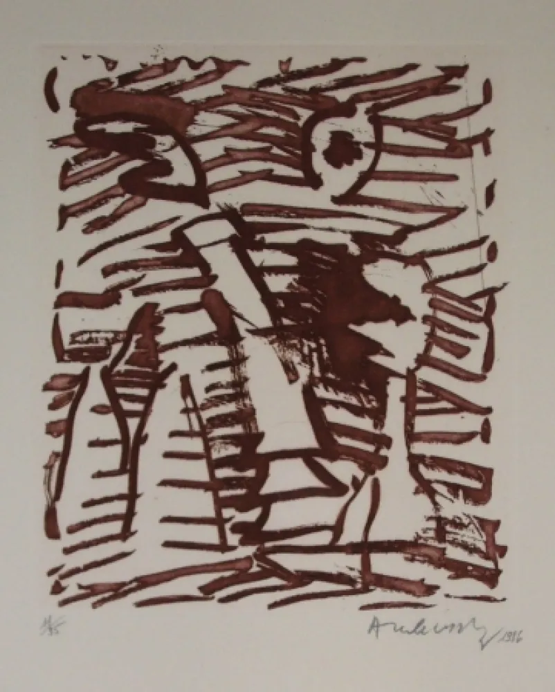 Ets En Aquatint Alechinsky - Sans titre