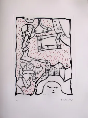 Ets En Aquatint Alechinsky - Sans Titre