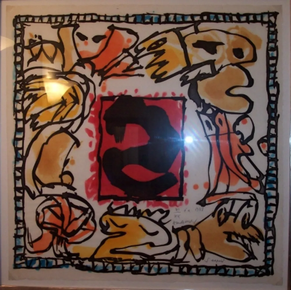 Ets En Aquatint Alechinsky - S'aspire