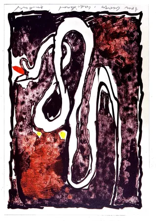 Lithografie Alechinsky - Serpent