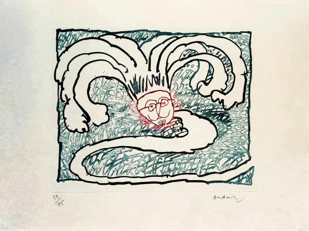 Ets En Aquatint Alechinsky - Serpent de Binche