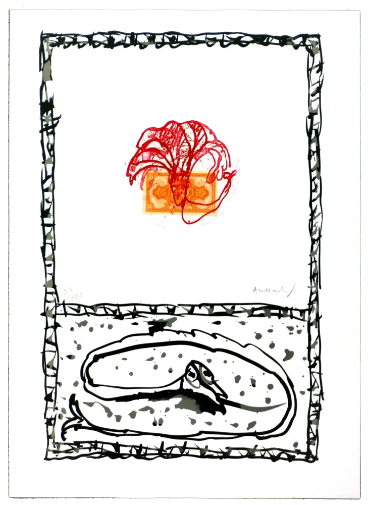 Ets Alechinsky - Serpent III