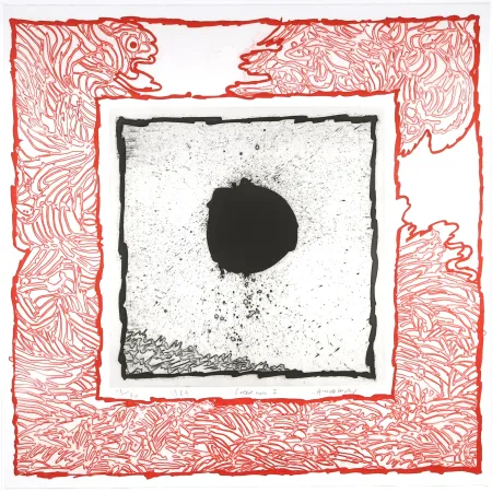 Ets En Aquatint Alechinsky - Soleil noir III