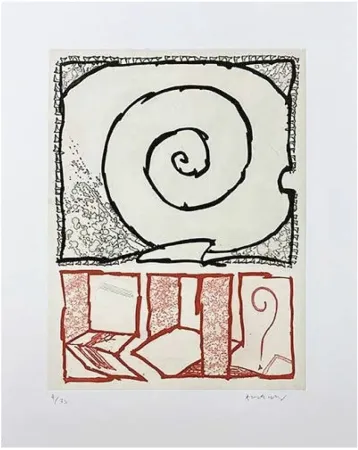 Gravure Alechinsky - Spirale