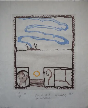 Gravure Alechinsky - Sur le Fil la couleur 