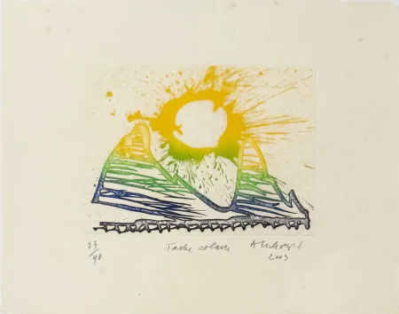 Gravure Alechinsky - Tache solaire